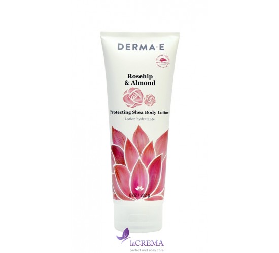 Derma E Лосьон защитный для тела с маслом ши, шиповником и миндалем, 227 г