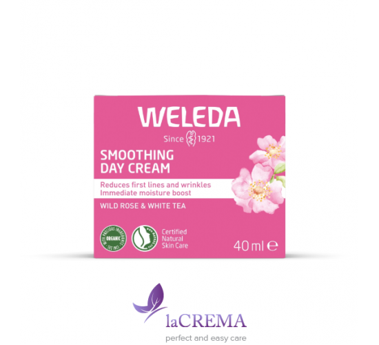 Веледа Розгладжувальний денний крем з трояндою та білим чаєм - Weleda Smoothing Day Cream, 40 мл