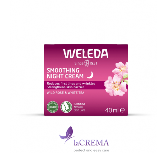 Веледа Розгладжувальний нічний крем з трояндою та білим чаєм - Weleda Smoothing Night Cream, 40 мл