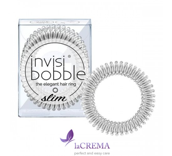 Invisibobble Резинка-браслет для волос Slim Sweet Chrome, 3 шт