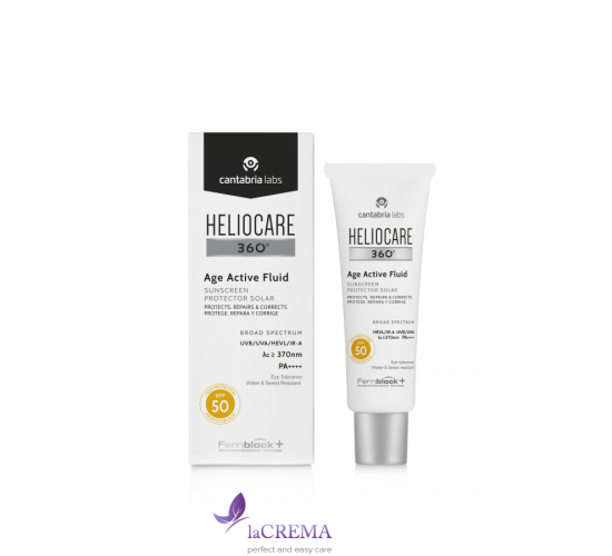 Cantabria Labs Heliocare 360º Антивіковий фотозахисний флюїд SPF50 Age Active Fluid Sunscreen, 50 мл
