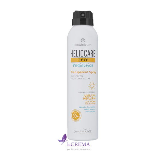 Cantabria Labs Heliocare 360 Дитячий сонцезахисний спрей Pediatrics Transparent SPF 50+, 200 мл
