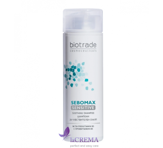 Biotrade Sebomax Безсульфатний м'який шампунь для чутливої шкіри голови Sensitive Shampoo, 200 мл 