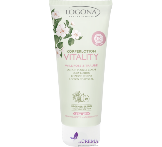 Logona БИО Лосьон для тела VITALITY Роза и Виноград, 200 мл