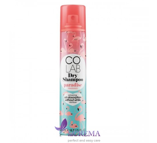 Colab Сухой шампунь для волос с ароматом кокоса - Paradise Dry Shampoo, 200 мл