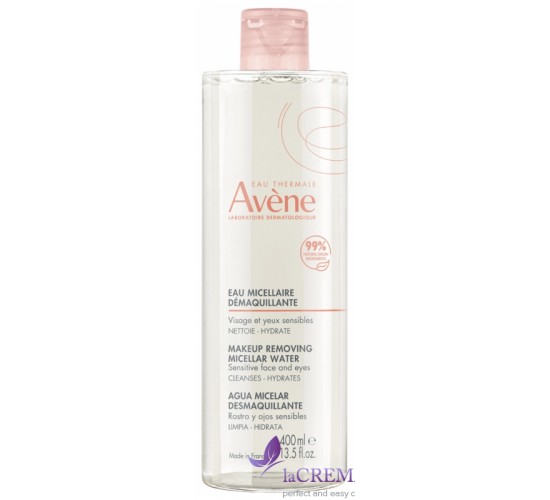 Авен Очищуючий міцелярний лосьон Avene Les Essentiels Makeup Removing Micellar Water, 400 мл