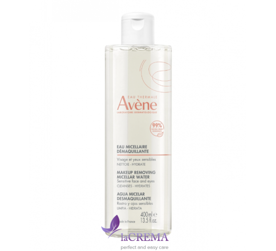 Авен Очищуючий міцелярний лосьон Avene Les Essentiels Makeup Removing Micellar Water, 400 мл
