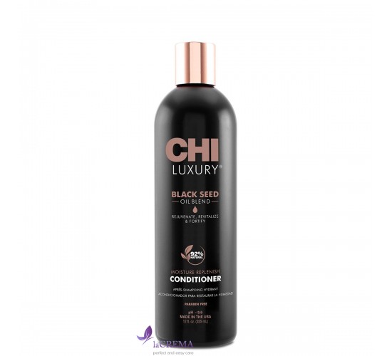 CHI Luxury Black Seed Зволожуючий кондиціонер ЧІ для волосся з олією чорного кмину, 355 мл
