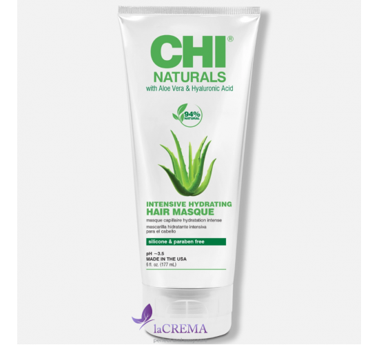 CHI Naturals Зволожуюча маска для волосся з алое вера, 177 мл
