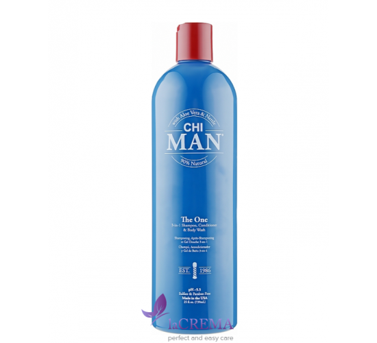 CHI MAN Шампунь - гель для чоловіків Hair&Body 3 в 1, 739мл