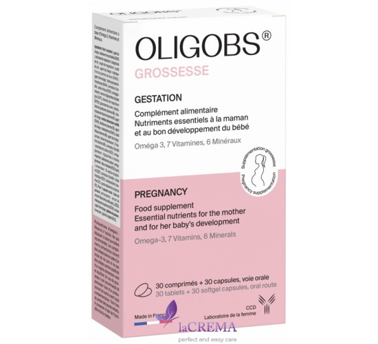 Oligobs Grossesse Вітаміни для жінок при вагітності, 30 ктаблеток + 30 капсул