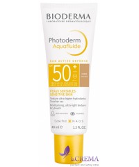 Біодерма Фотодерм Сонцезахисний аквафлюїд тонуючий Bioderma Photoderm Aquafluide SPF50+, 40 мл