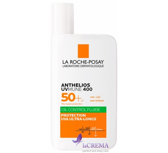 La Roche-Posay Антгеліос Сонцезахисний матуючий флюїд Anthelios UVmune 400 Fluid Oil SPF50+, 50 мл