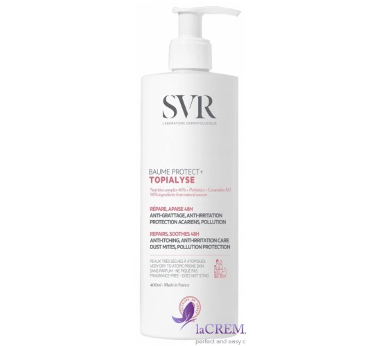СВР Топіаліс Інтенсивний бальзам зволожуючий SVR Topialyse Baume Protect+ , 400 мл