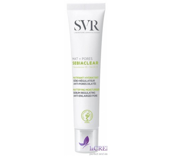 СВР Себіаклер Матуючий крем для зволоження та звуження пор SVR Sebiaclear Mat+Pores, 40 мл