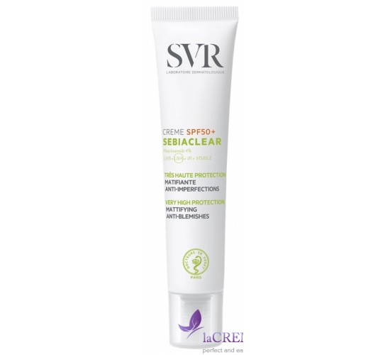 СВР Себіаклер Сонцезахисний крем при акне SPF 50 - SVR Sebiaclear Creame, 40 мл