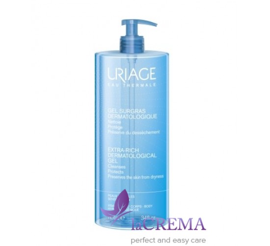 Урьяж Очищувальний дерматологічний гель Uriage Gel Surgras Dermatologique, 1000 мл