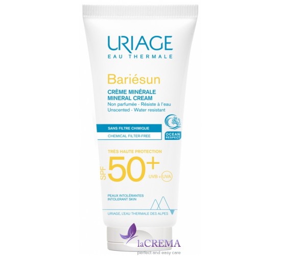 Урьяж Бар'єсан Сонцезахисний мінеральний крем Uriage Bariesun SPF 50+, 100 мл