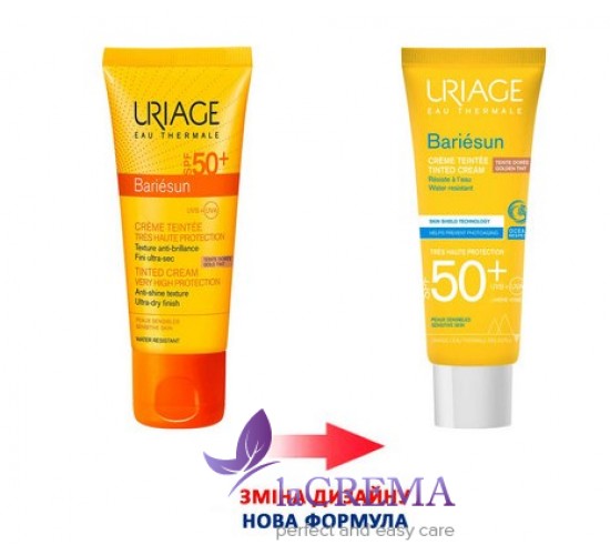Урьяж Бар'єсан Сонцезахисний тонуючий крем Uriage Bariesun SPF 50+, 50 мл