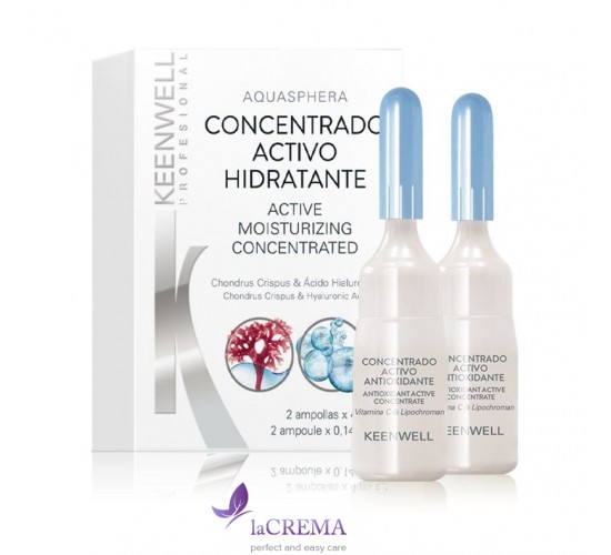 Keenwell Biological Інтенсивна зволожувальна сироватка, що інтенсивно зволожує, 2*4 мл