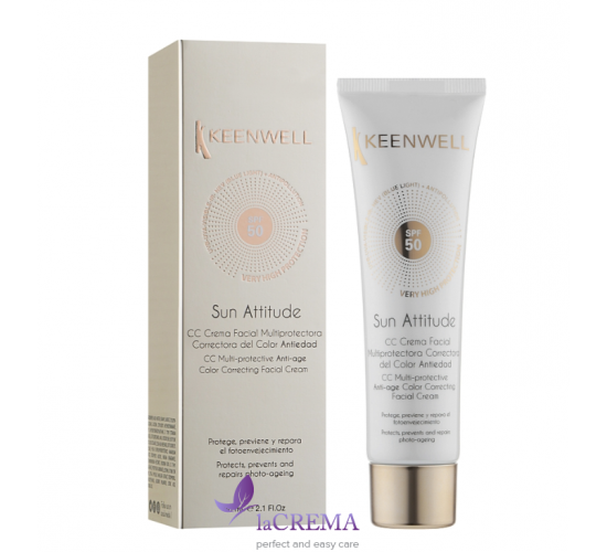 Keenwell Мультизахисний коригуючий СС-крем з тоном SPF50, 60 мл