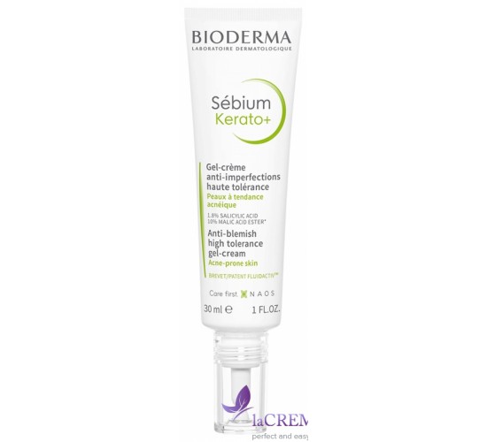 Біодерма Себіум Керато+ Крем -гель проти недоліків: прищі, акне - Bioderma Sebium Kerato+, 30 мл