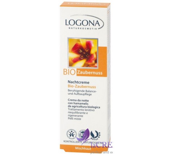Logona БИО Крем ночной для комбинированной кожи лица Гамамелис