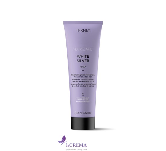 Lakme Teknia White Silver Тонуюча маска для нейтралізації жовтого відтінку волосся, 250  мл
