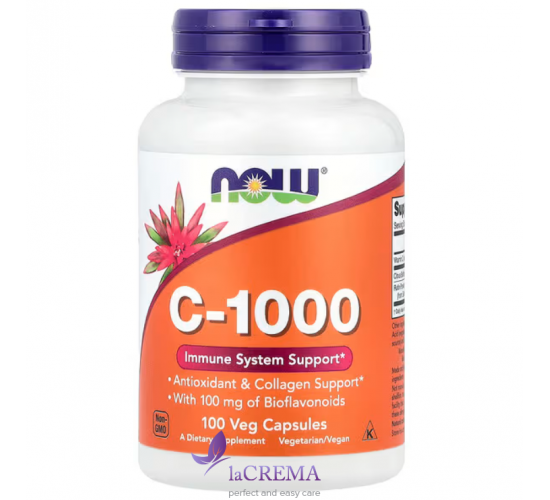NOW Foods Вітамін С- 1000, 100 вегетаріанських капсул