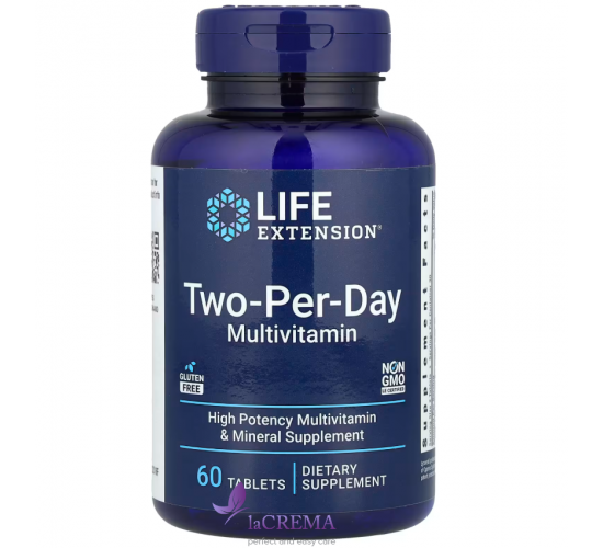 Life Extension Мультивітаміни Two-Per-Day Multivitamin, 60 шт